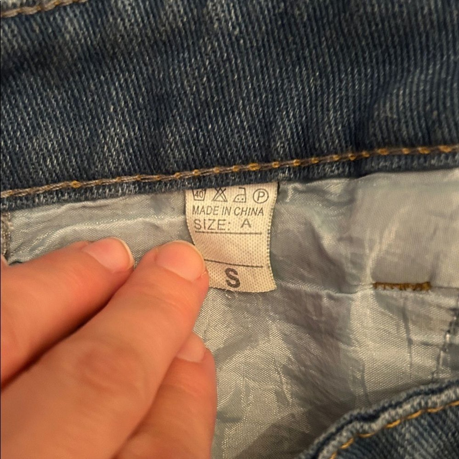 Source Unknown Denim Blue Straight Leg Jeans