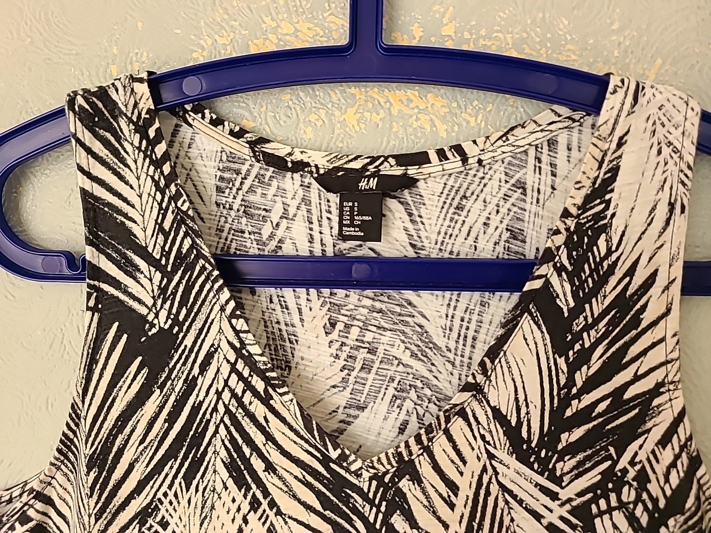 H&M LONG SLEEVELESS SIZE SMALL 8 10 SOFT COTTON COMFORTABLE DRESS halter neck