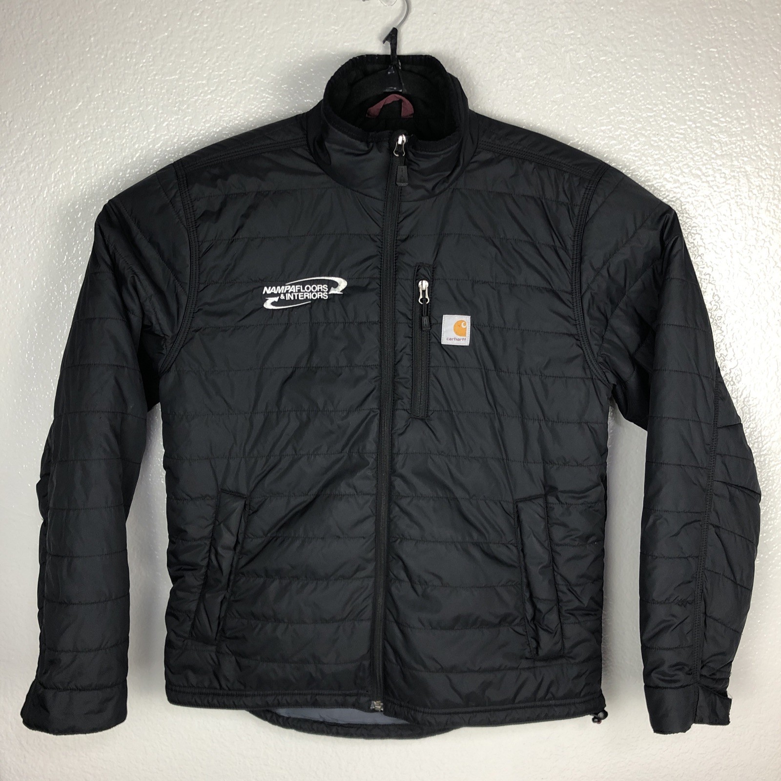 Carhartt Gilliam Rain Defender Jacket Men’s Medium Black Puffer Quilted Zip Up