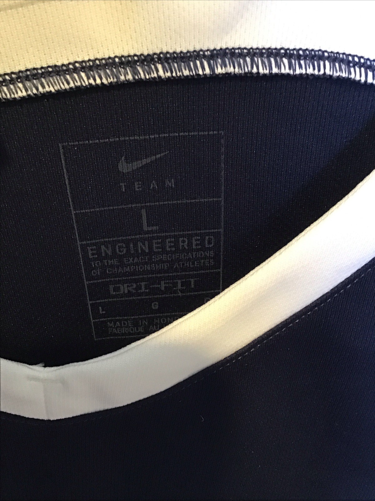 Nike Team Engineered Basketball Jersey Size Large Blue New UM-C