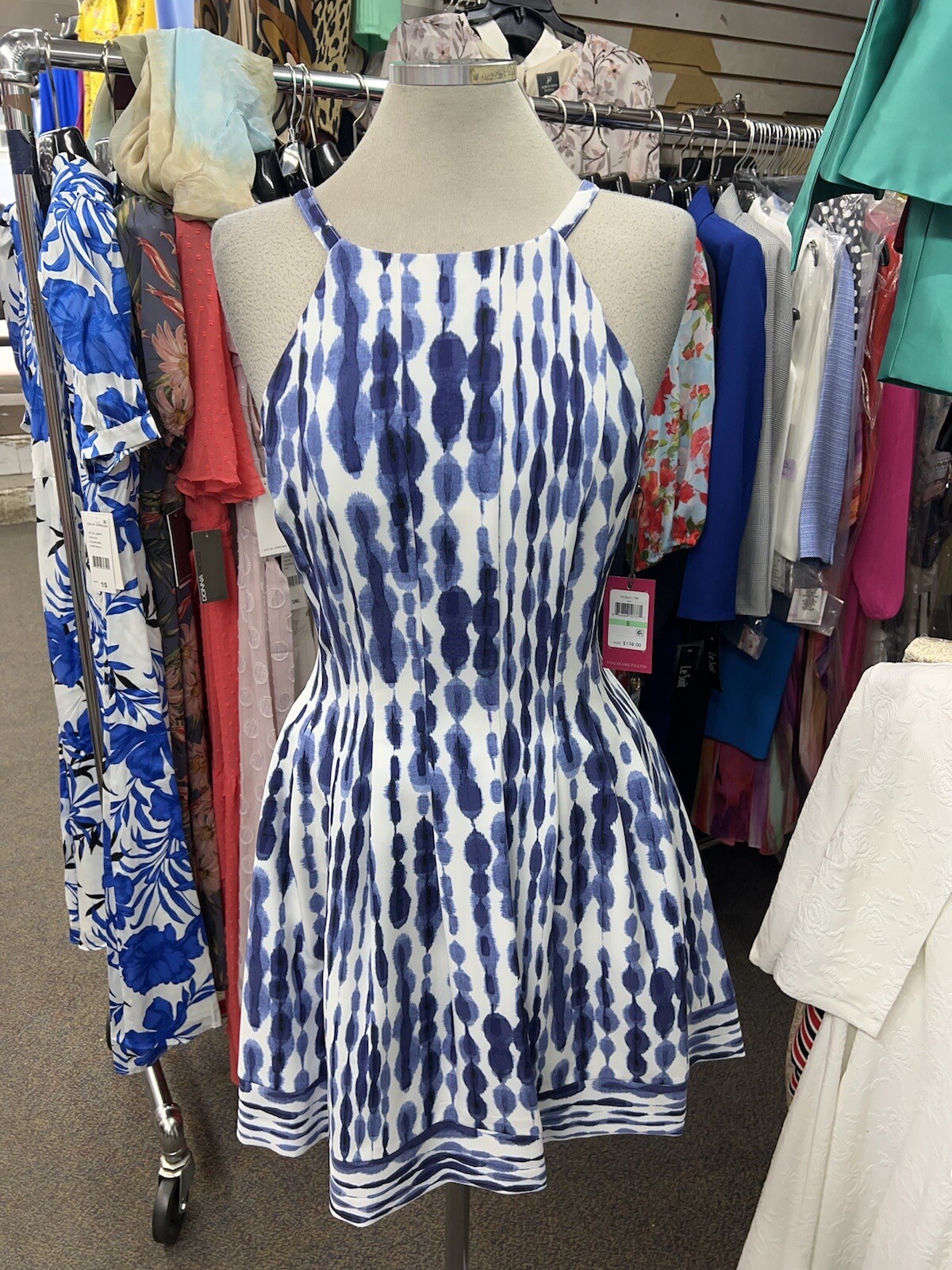 VINCE CAMUTO DRESS/SIZE 14/NEW WITH TAG/RETAIL$149/FIT AND FLARE/