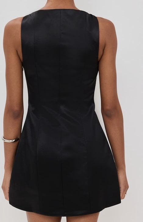 Retrofete Women Black Livie Mini Dress Size S