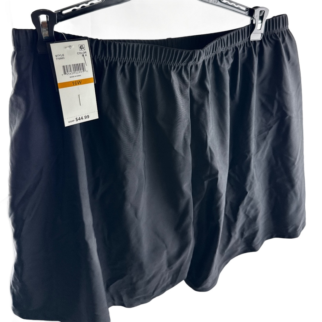 Island Escape Plus One-Piece Swimsuit Black Size 16w NWT