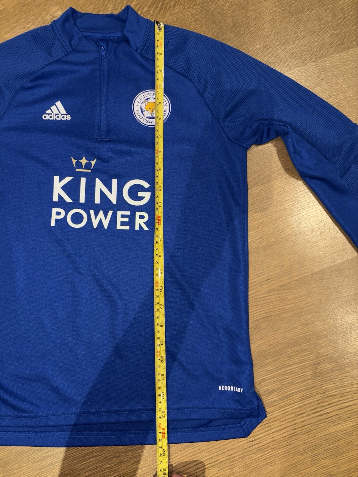 Adidas Leicester City FC AEROREADY Quarter Zip Training Top Youth 11-12Y Soccer