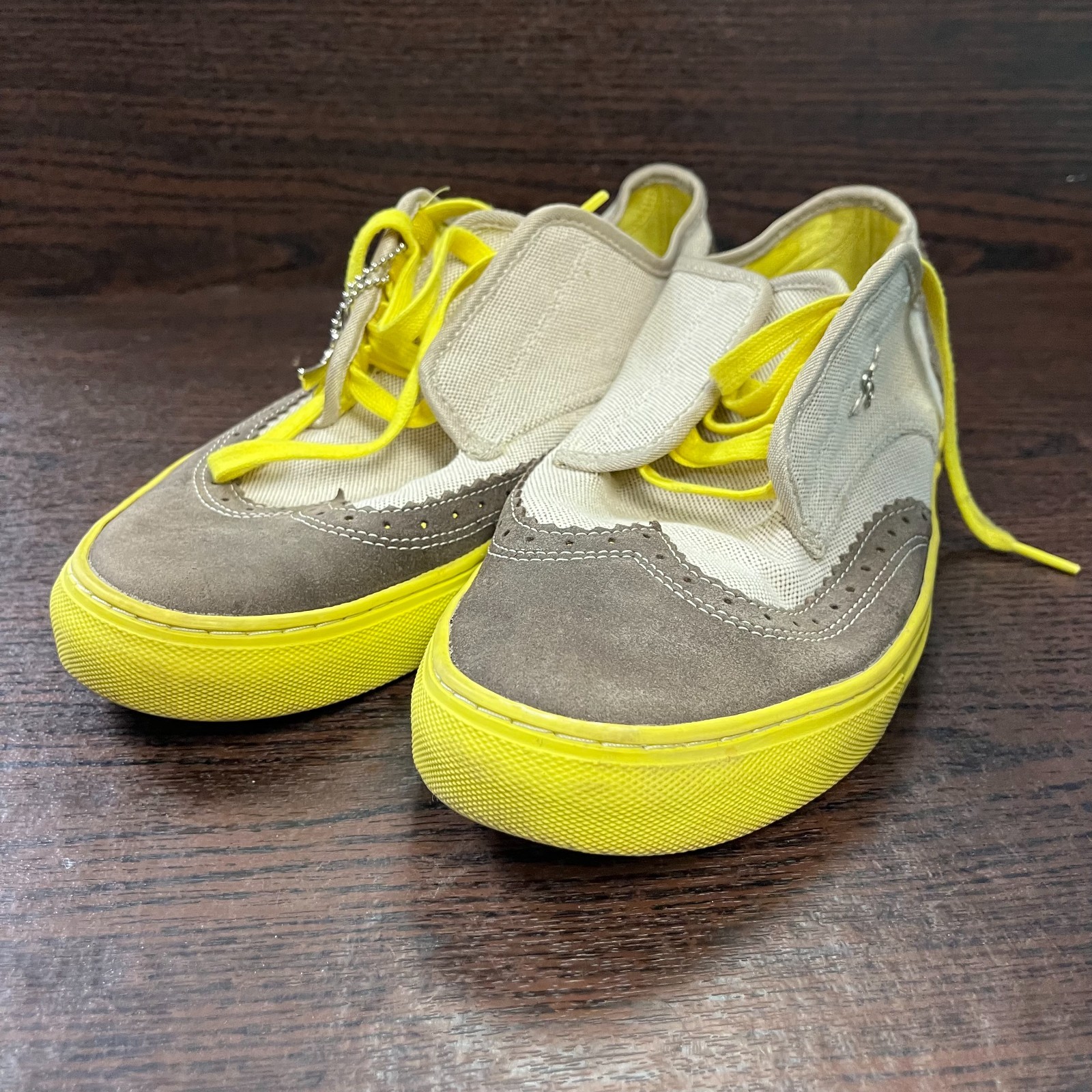 Creative Recreation Men’s Cesario Lo Shoe 10.5 Brown Yellow WingtipCR2212 SI0112