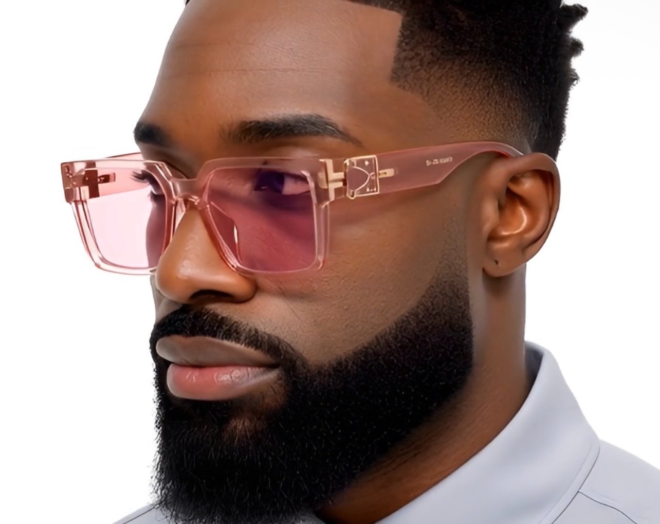 MEN OVERSIZED THICK SHADES SQUARE SUNGLASSES RETRO DESIGNER FASHION CLASSY 2023