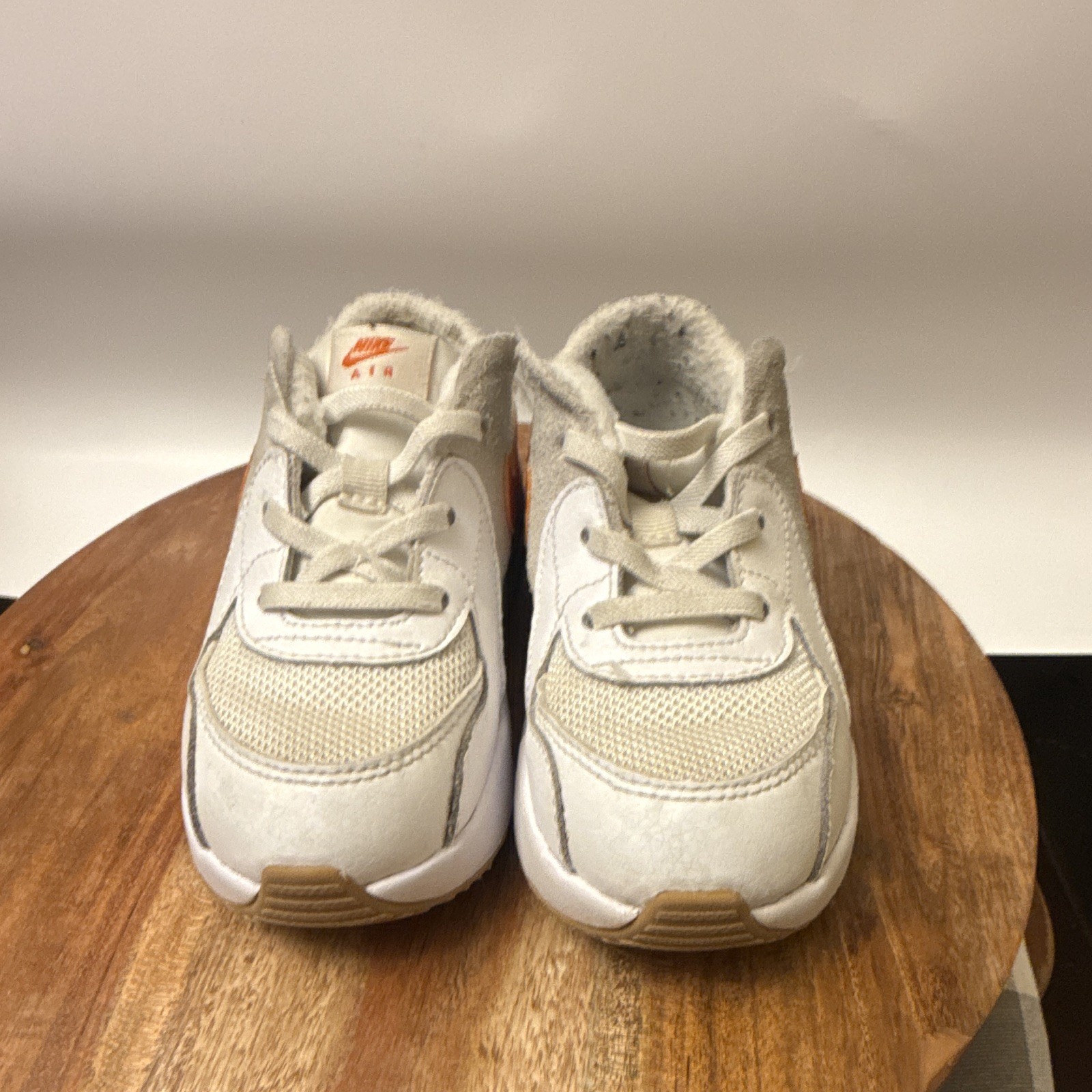 Nike Air Max Unisex Kids Sneakers White/Orange/Beige US 10C CD6893-109
