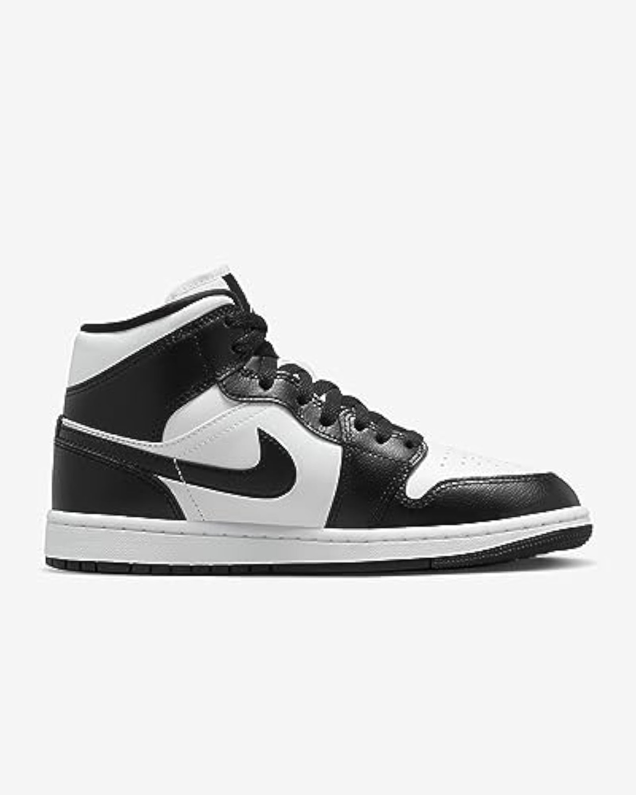 NIKE Jordan 1 Mid Women White/Black-Panda Mid DV0991-101 11.5 – White/Black-pand