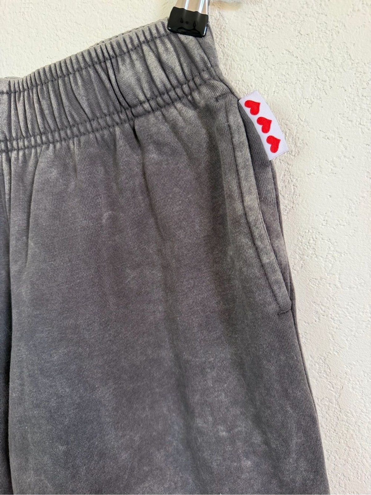 Women’s Wide-Leg Elastic Waist Pants in Charcoal Gray