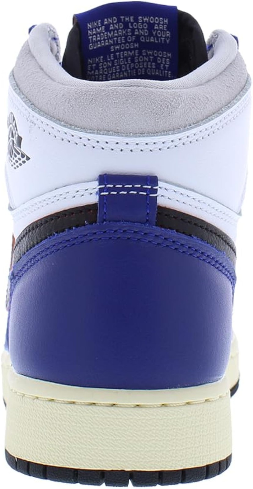 Nike Air Jordan 1 Retro High OG GS Boys Shoes – White/Neutral Grey/Deep Royal Bl