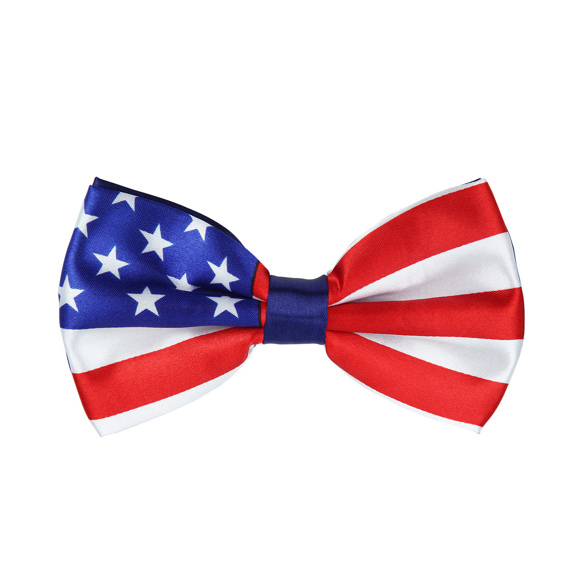 Premium Men’s USA US American Flag Tuxedo Neck Bowtie Bow Tie