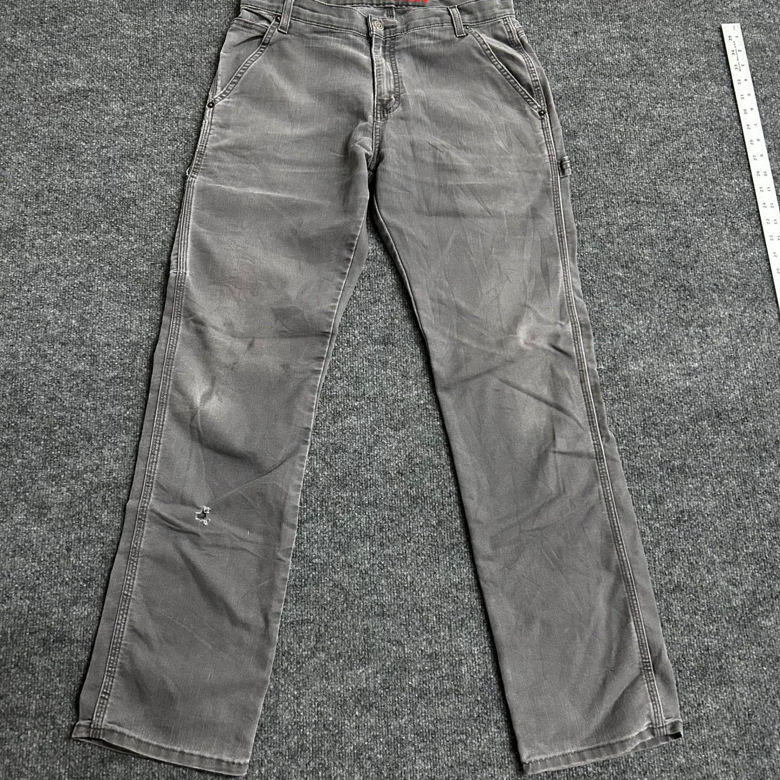 Dickies Carpenter Pants Mens Size 32×34 Gray Flex Regular Fit Utility Workwear