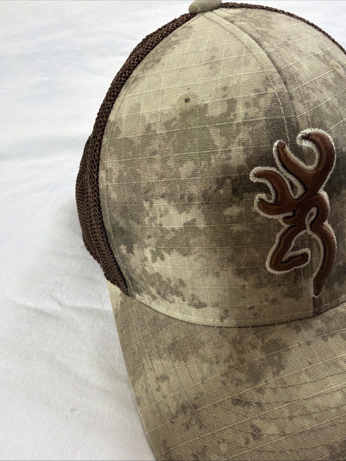 Browning Trucker Hat Mesh SnapBack Digi Camo And Brown Adjustable