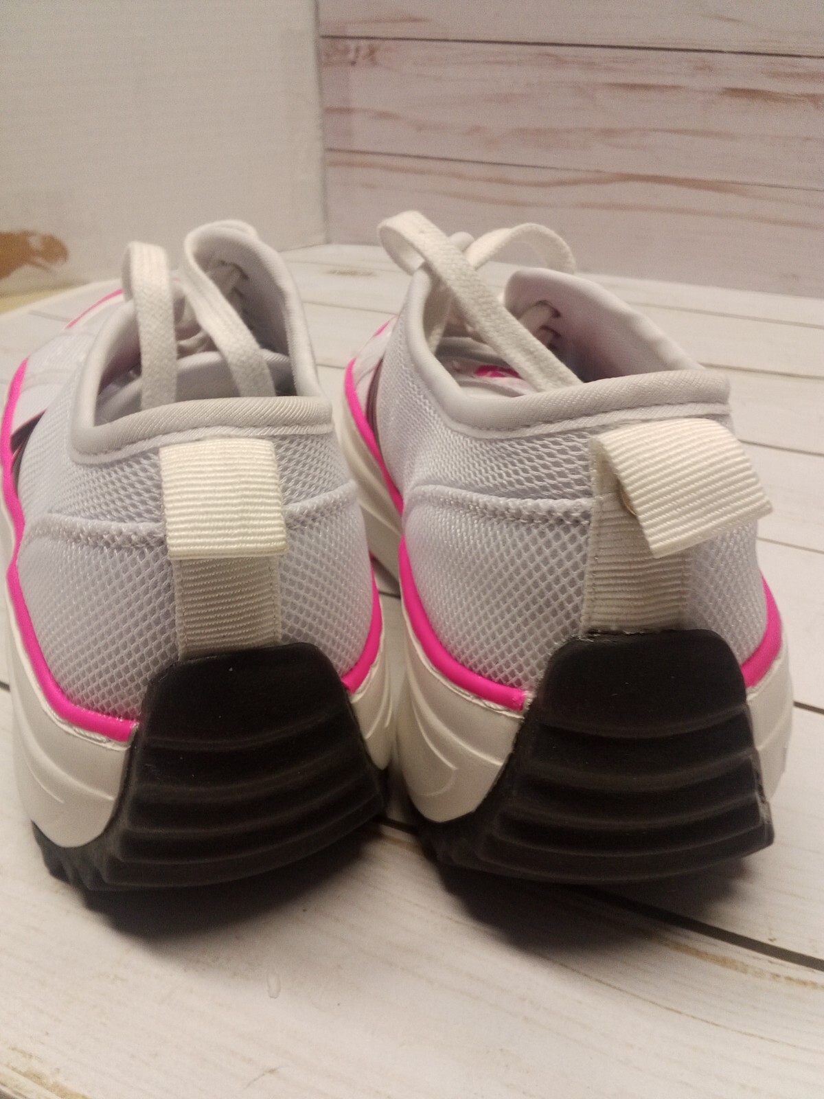 Joy Comfort Performance Mesh Sneakers w/ Podiatric Insole White,Pink,Black US 6M