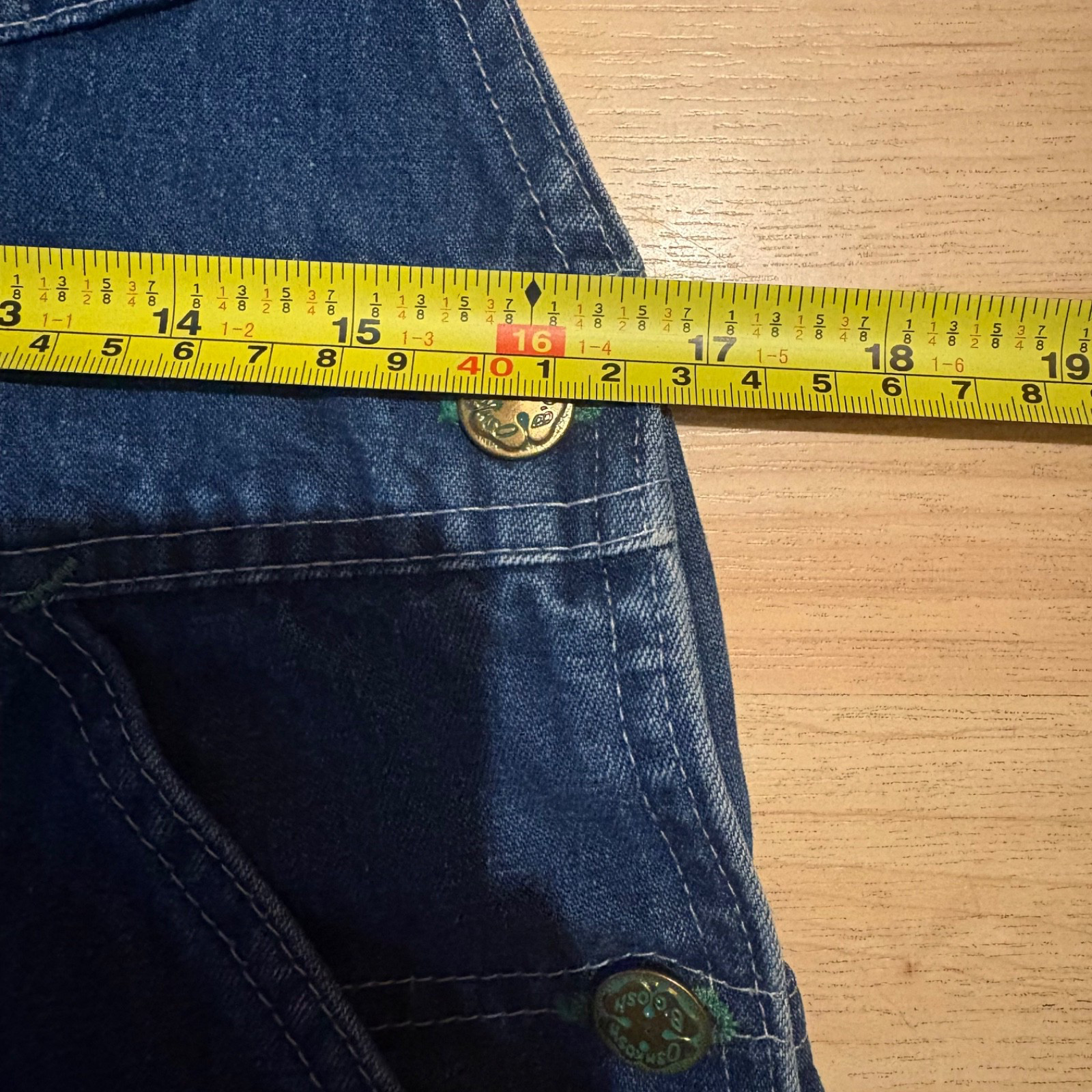 Vtg 70s OshKosh B’gosh Vestbak Denim Overalls USA Vestbak UNION MADE