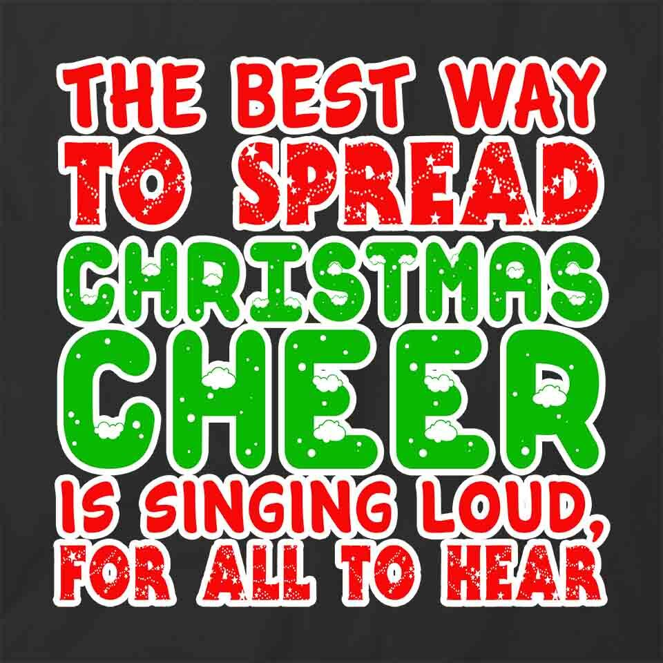 CHRISTMAS CHEER TShirt Tee Short-Sleeved Cotton HOLIDAY CLOTHING S1BSA436