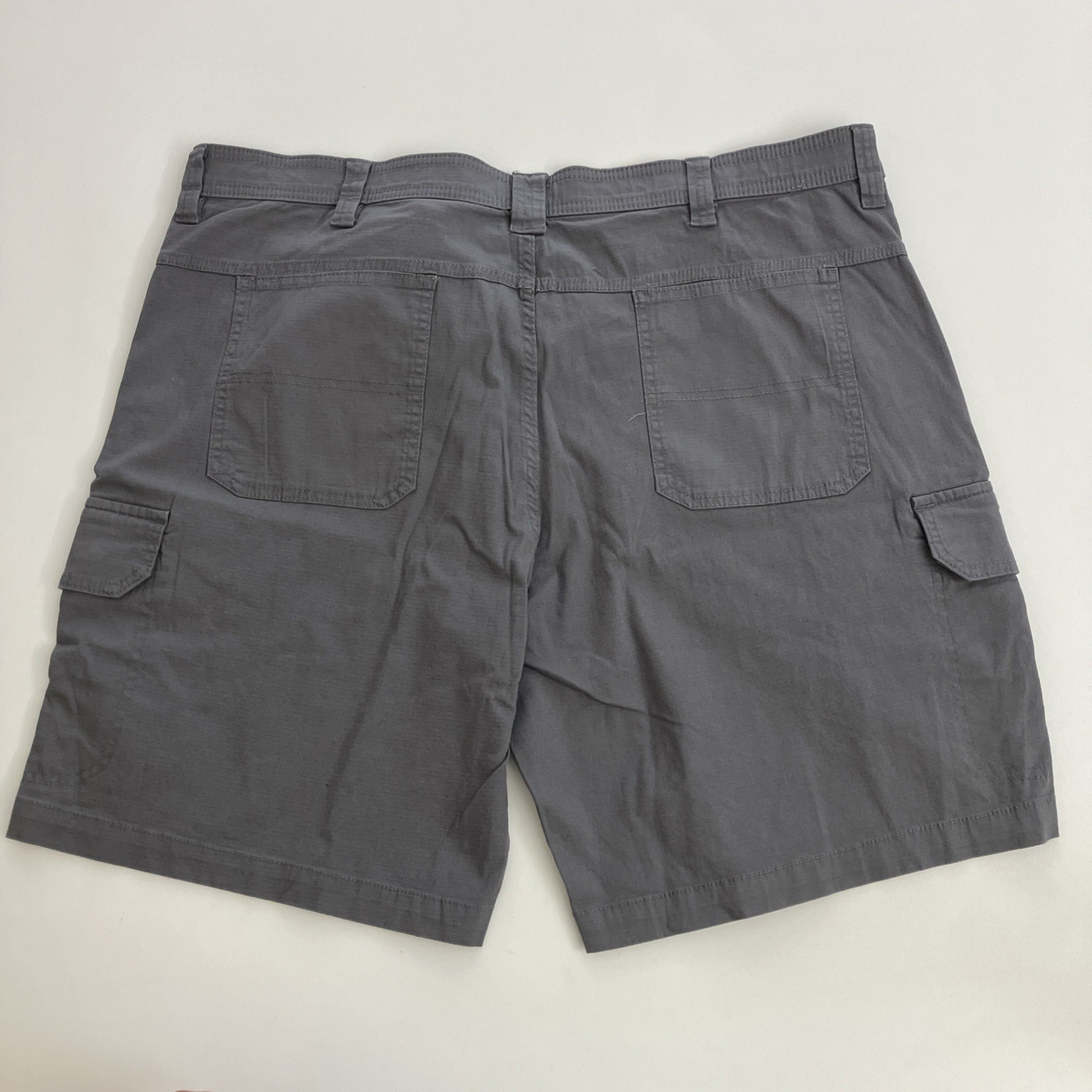 Copper and Oak Men Cargo Shorts Ripstop Security Pocket Flex Waist Gray 42