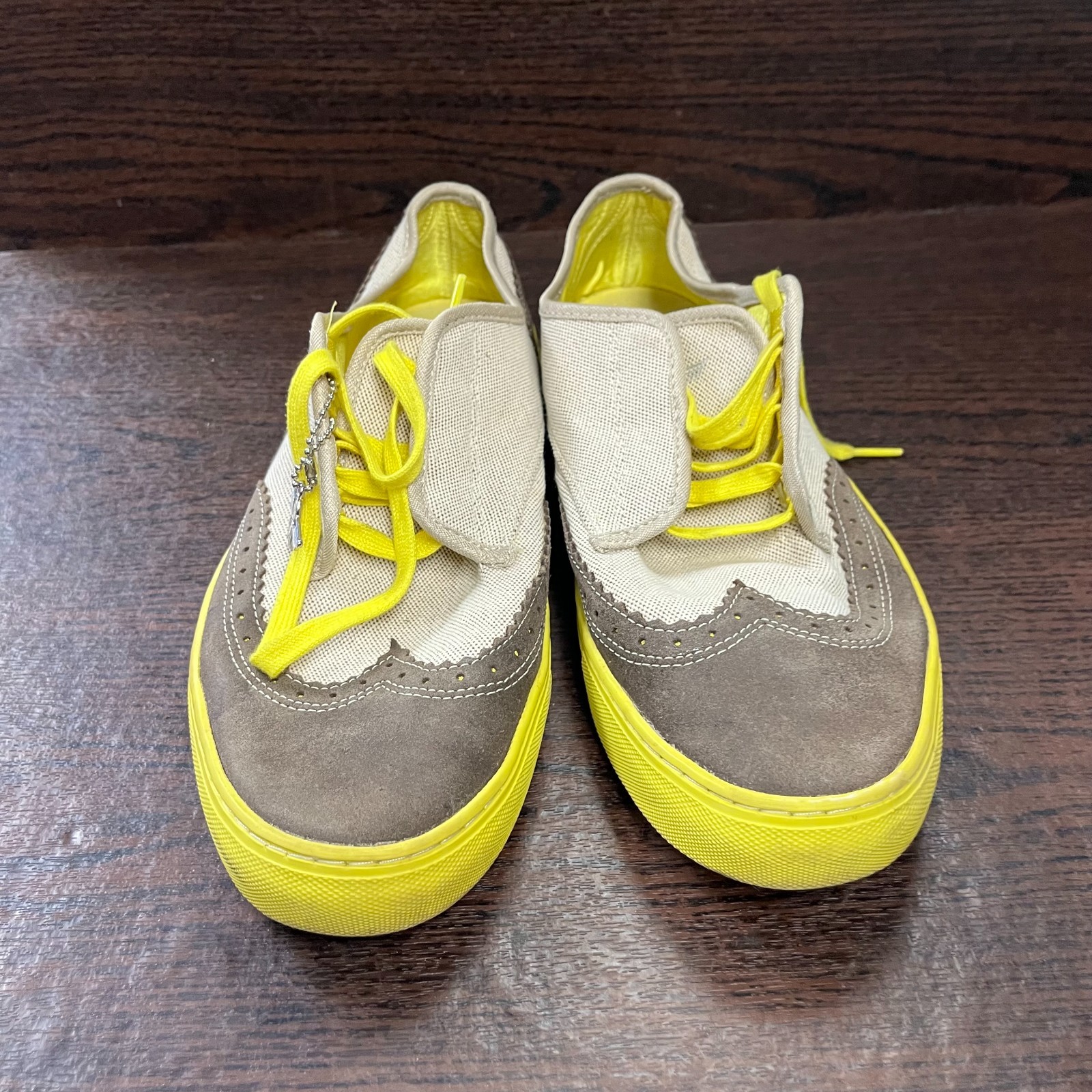 Creative Recreation Men’s Cesario Lo Shoe 10.5 Brown Yellow WingtipCR2212 SI0112