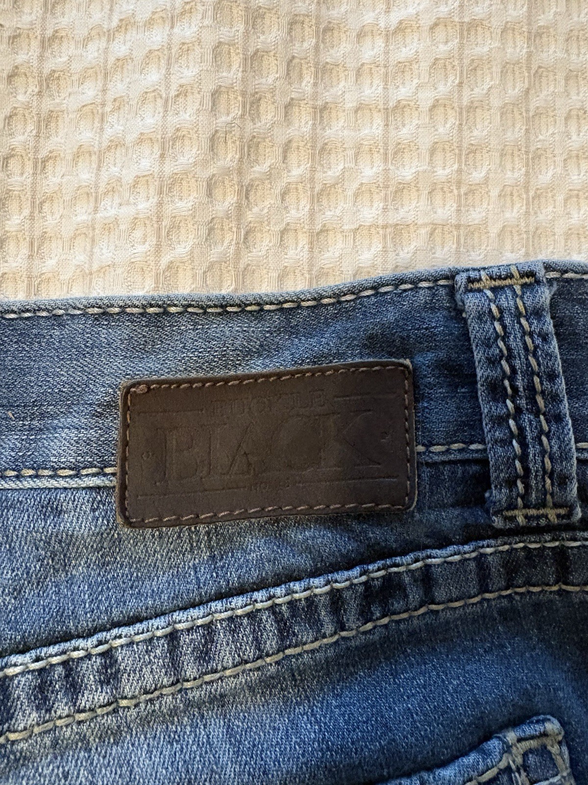 EXC! Buckle Black Fit No.11 Straight Leg Jeans Men 32 x 34 Long Stretch