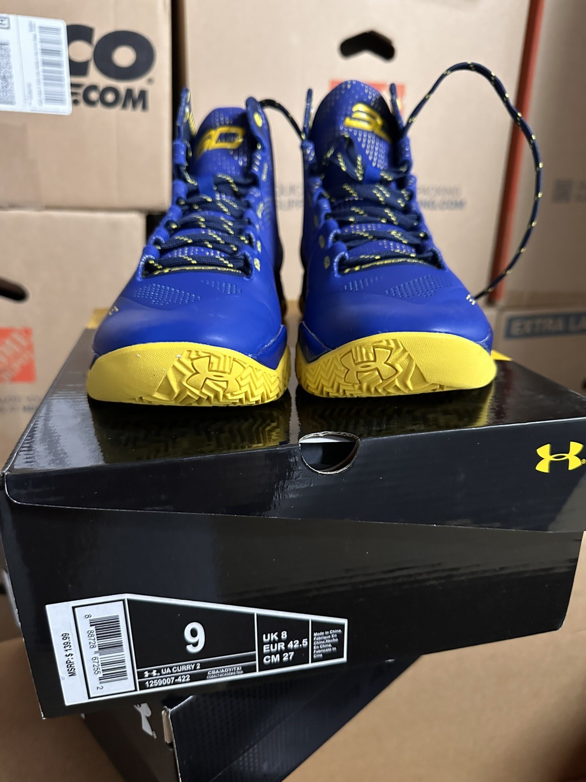 Size 9 – Under Armour Curry 2 Dub Nation