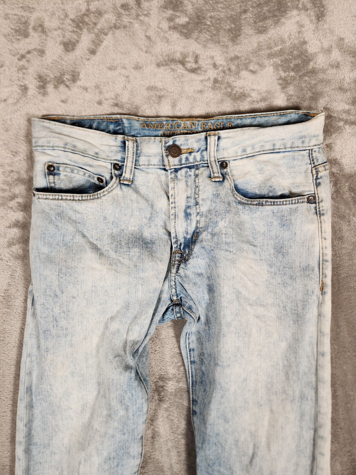 American Eagle Jeans Men’s 28X30 Blue Denim Stone Washed Slim