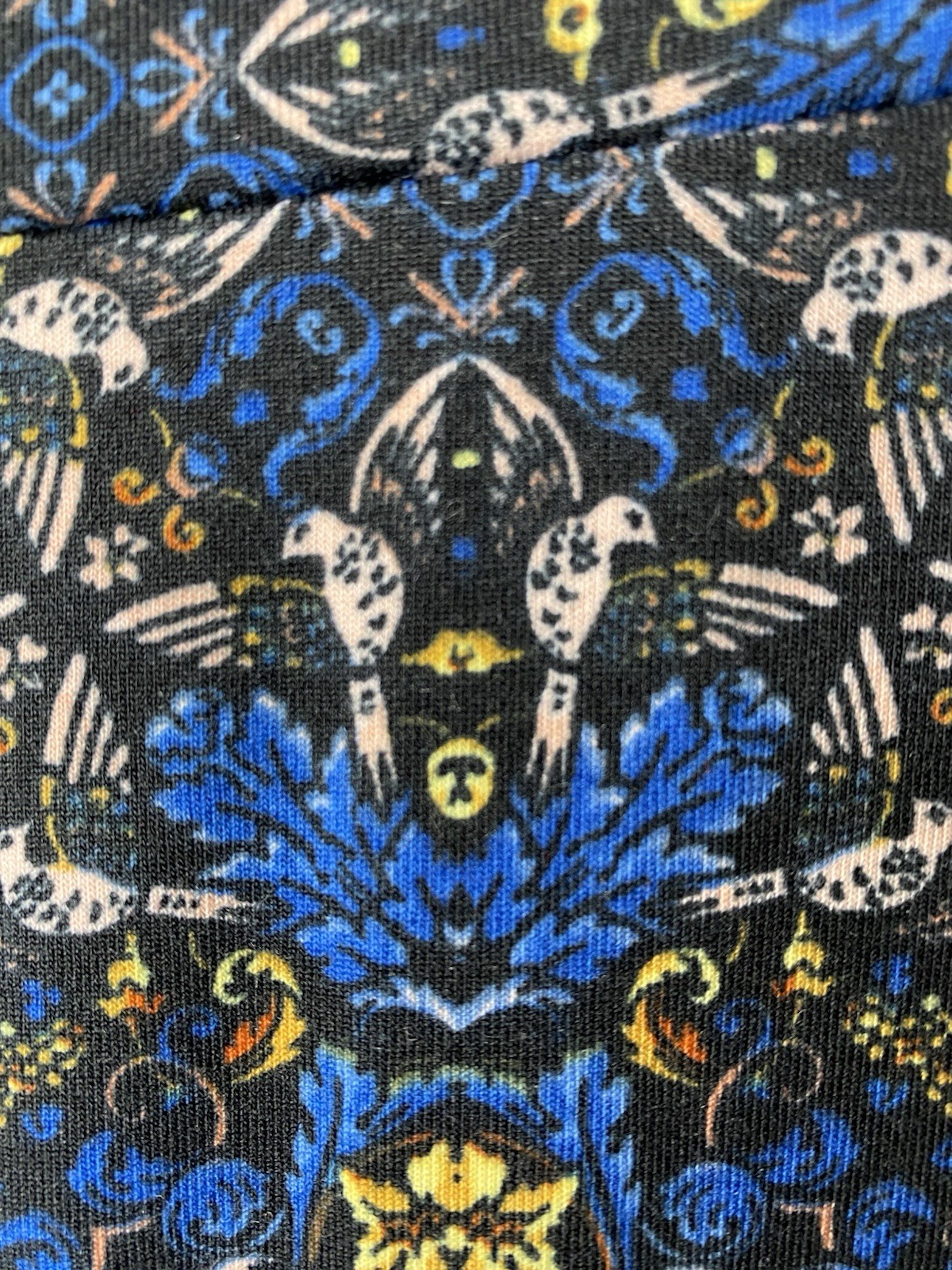 Whimseygoth Womens Skirt Size Small Phoenix Rising Stain Glass Dark Feminine