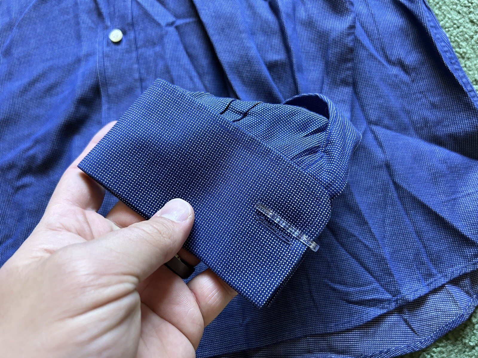 Men’s Studio 1.000 By Antonio Italy Blue Button Down Dress Shirt Size 41 / 16
