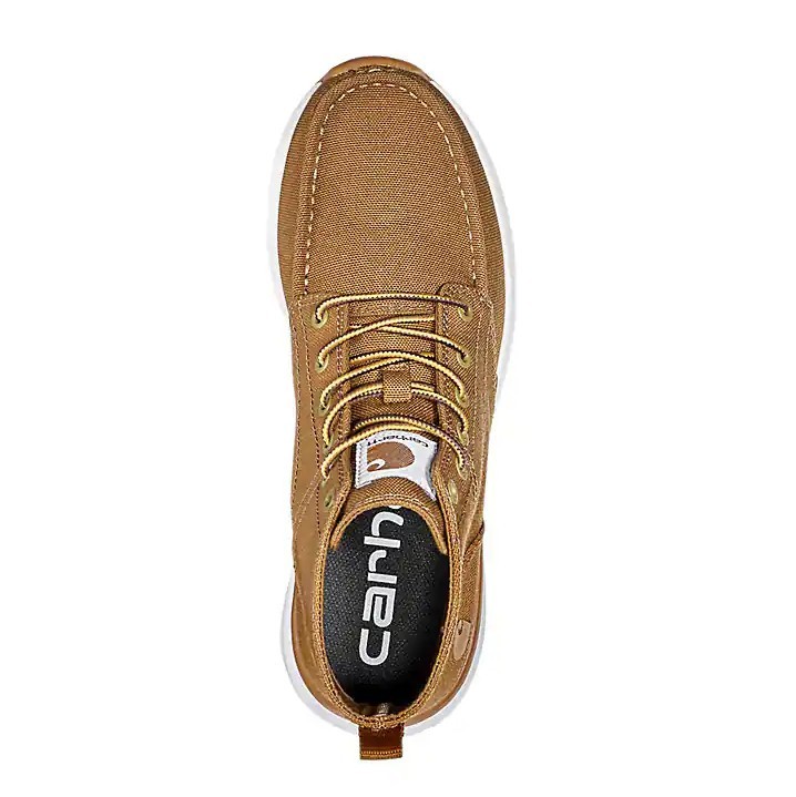 NEW Carhartt Men’s Haslett Moc Toe Canvas Chukka Carhartt Brown Medium Size AUTH