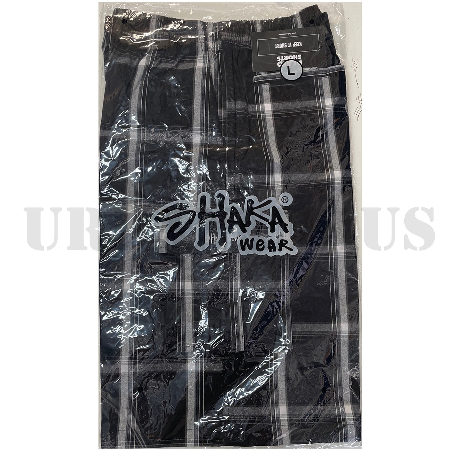 SHAKA WEAR CHECKER PLAID SHORTS 8 COLOR (S to 5XL)
