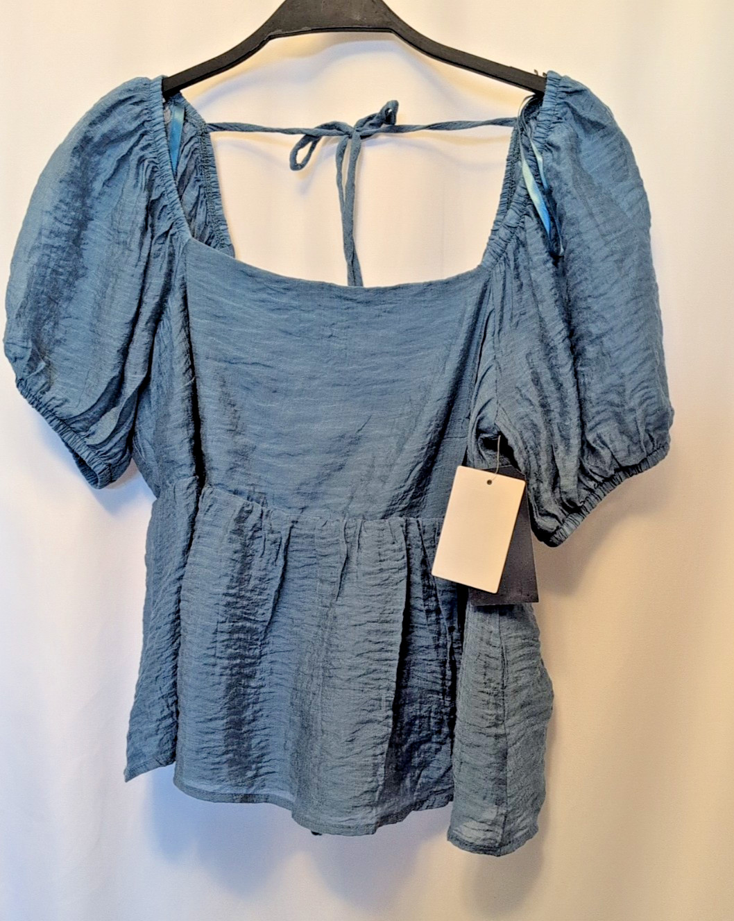 Melrose & Market S nwt blue top open back msrp $29.97