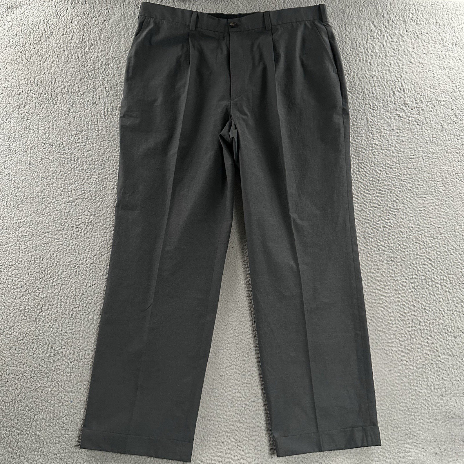 Brooks Brothers Mens Pants Gray 42×42 St Andrews Links Pant Polyester Cotton
