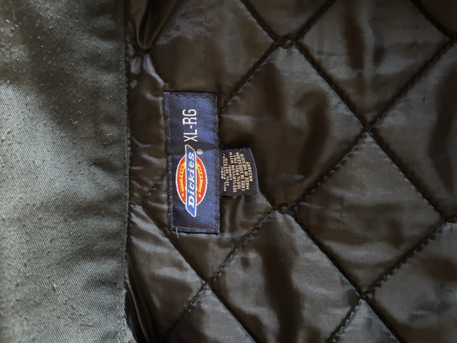 Dickies Insulated Eisenhower Front Zip Jacket – Black, Size X L