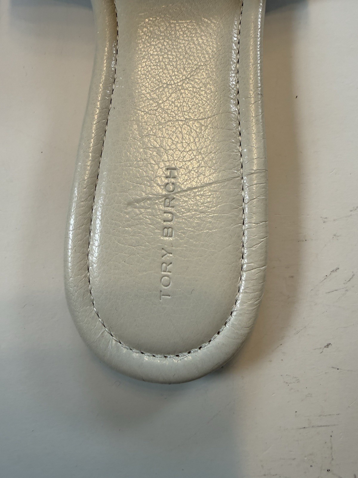 TORY BURCH Ash White / Vino Double T Jacquard Slide Sandal Size 10m