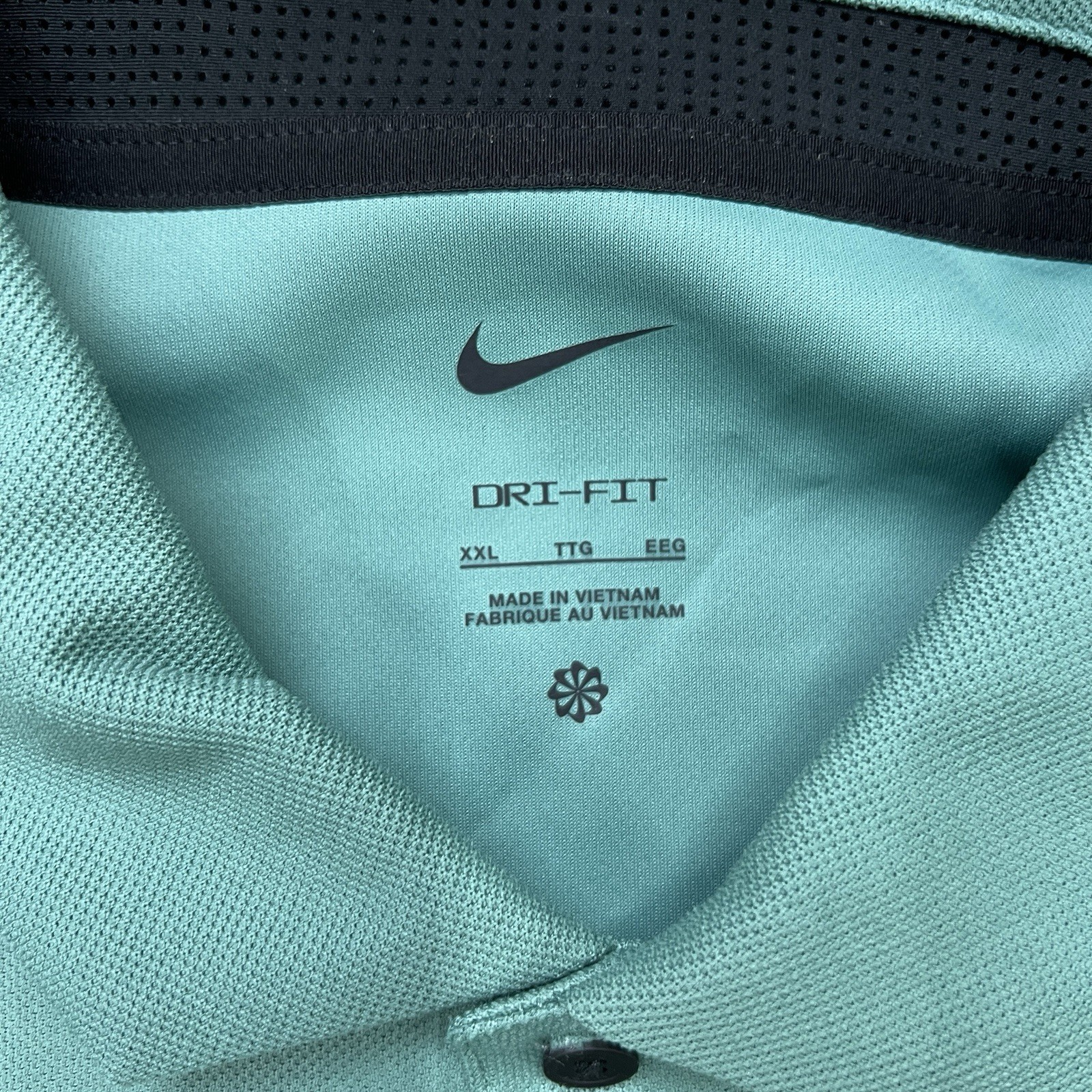 Nike Golf Polo Shirt Size 2XL Mens Dri Fit Tour Novelty Icon Print Short Sleeve