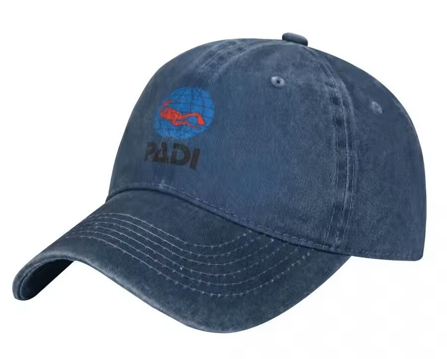 PADI Washed Logo Hat Unisex, Men’s, Women’s Baseball Ball Cap Scuba Diving