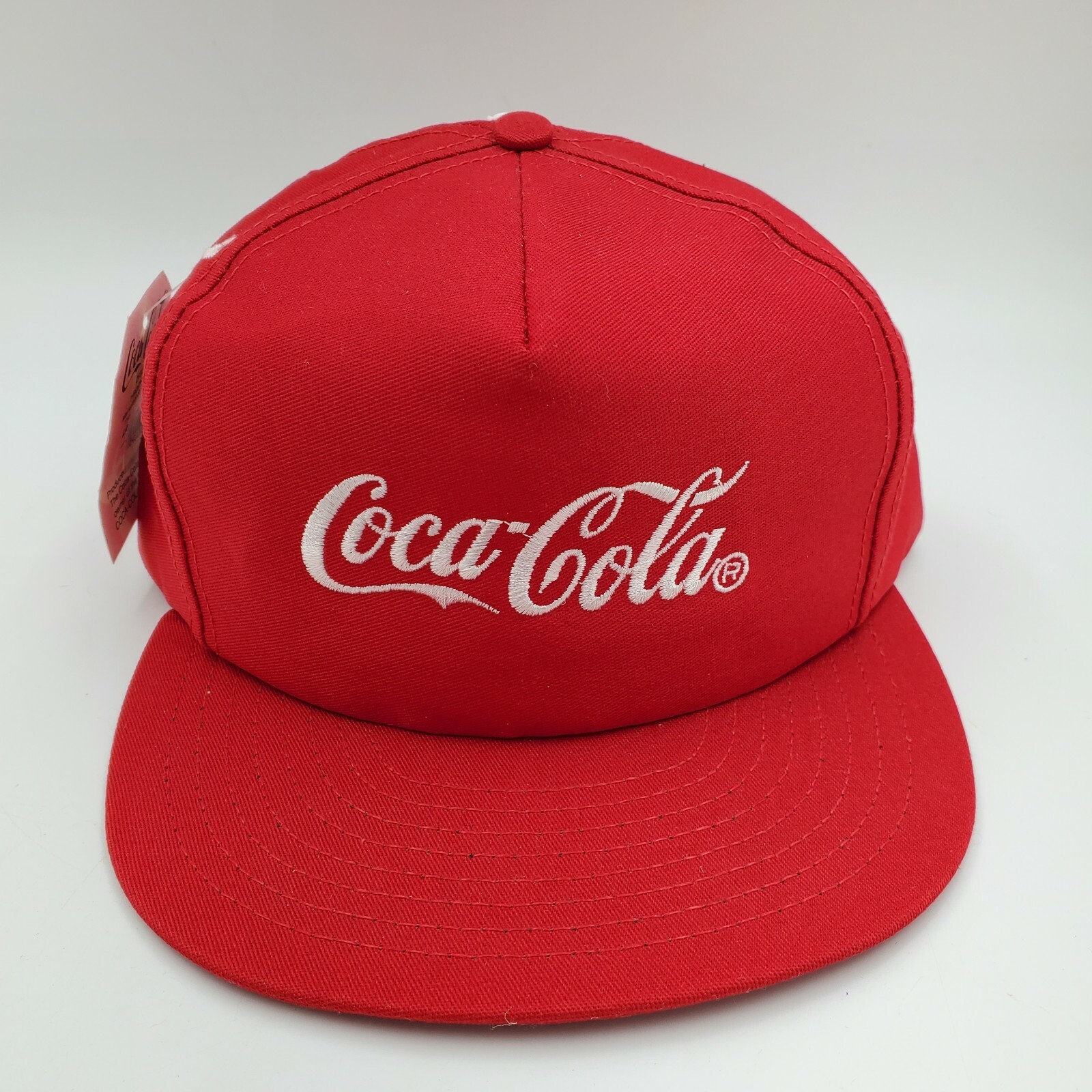 Vtg New With Tags Louisville MFG Co. Coca Cola Red Snapback Hat Script Coke Soda