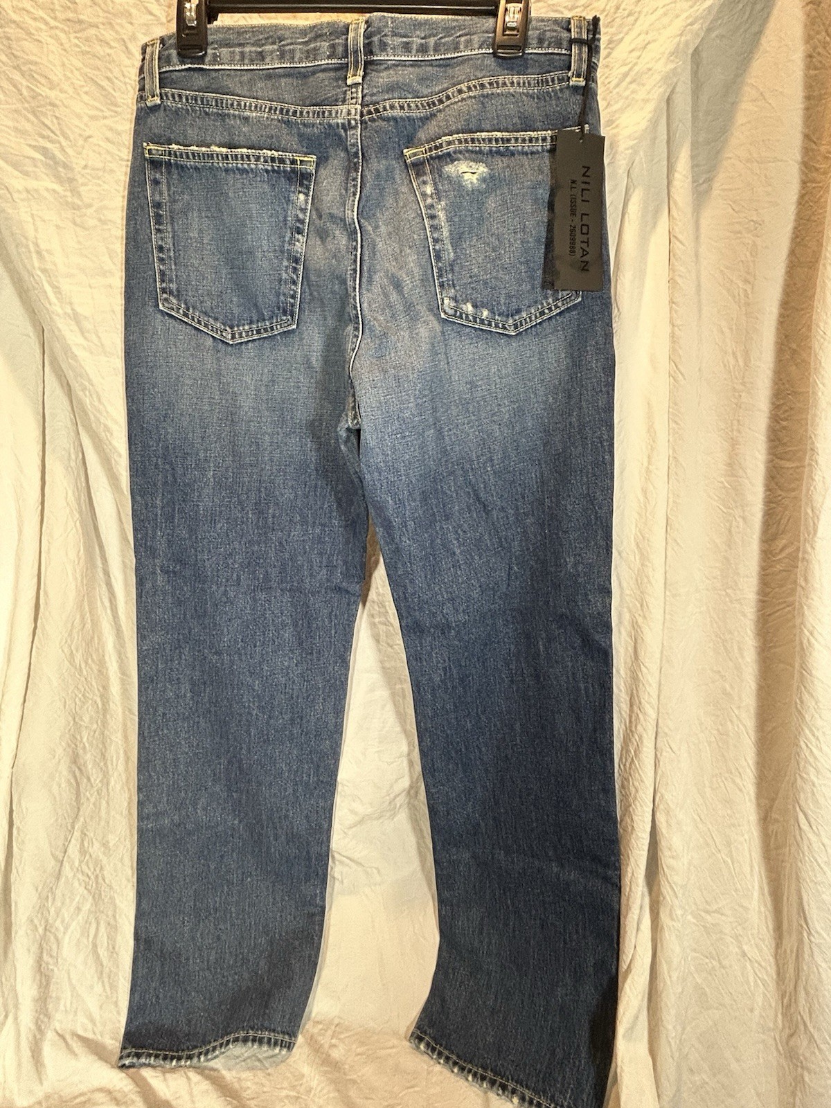 NWT Nili Lotan Straight Leg “Joan” Jeans Classic Wash Size 30