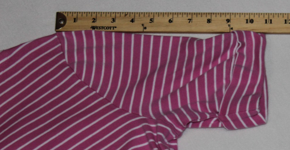 Lauren Ralph Lauren Blouse Women’s Size 1X Pink White Striped Short Sleeve VTG