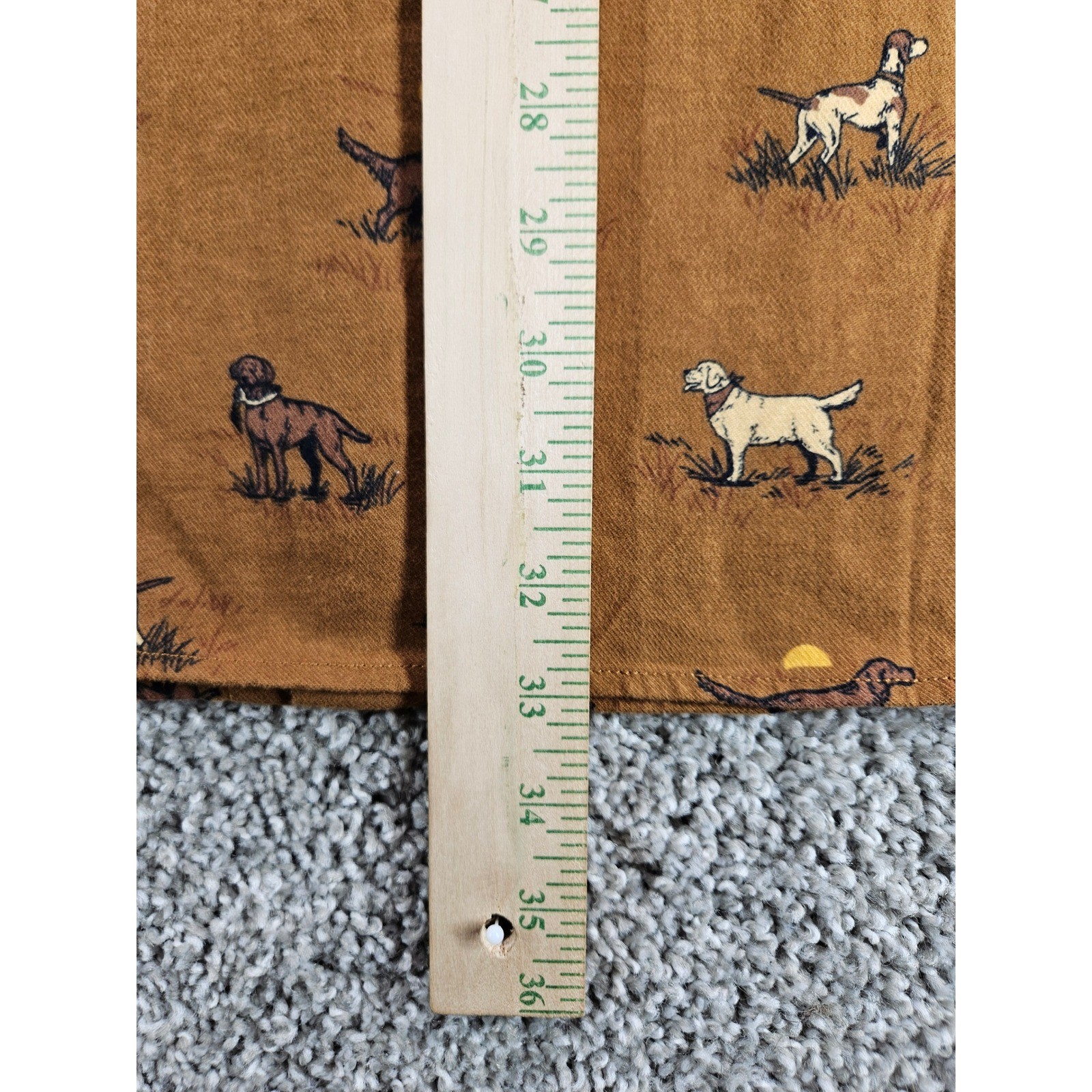 Duluth Trading NWT Free Swingin Flannel Mens XL Relaxed Fit All Over Dog Print