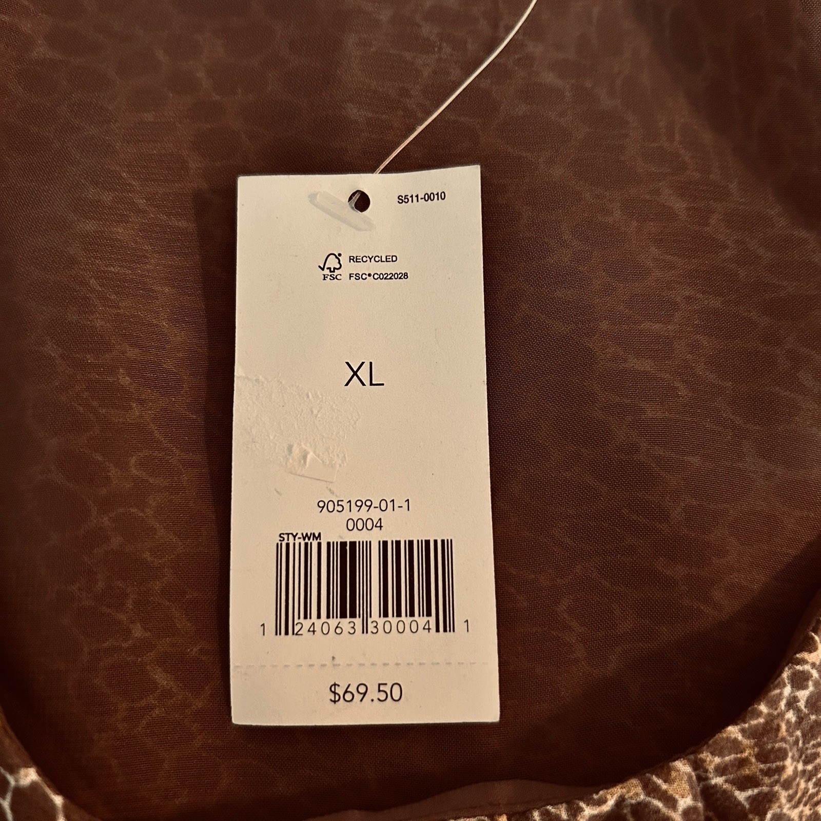 Banana Republic Women’s Sleeveless Blouson Bodice Lined Brown Gold Tank Top XL