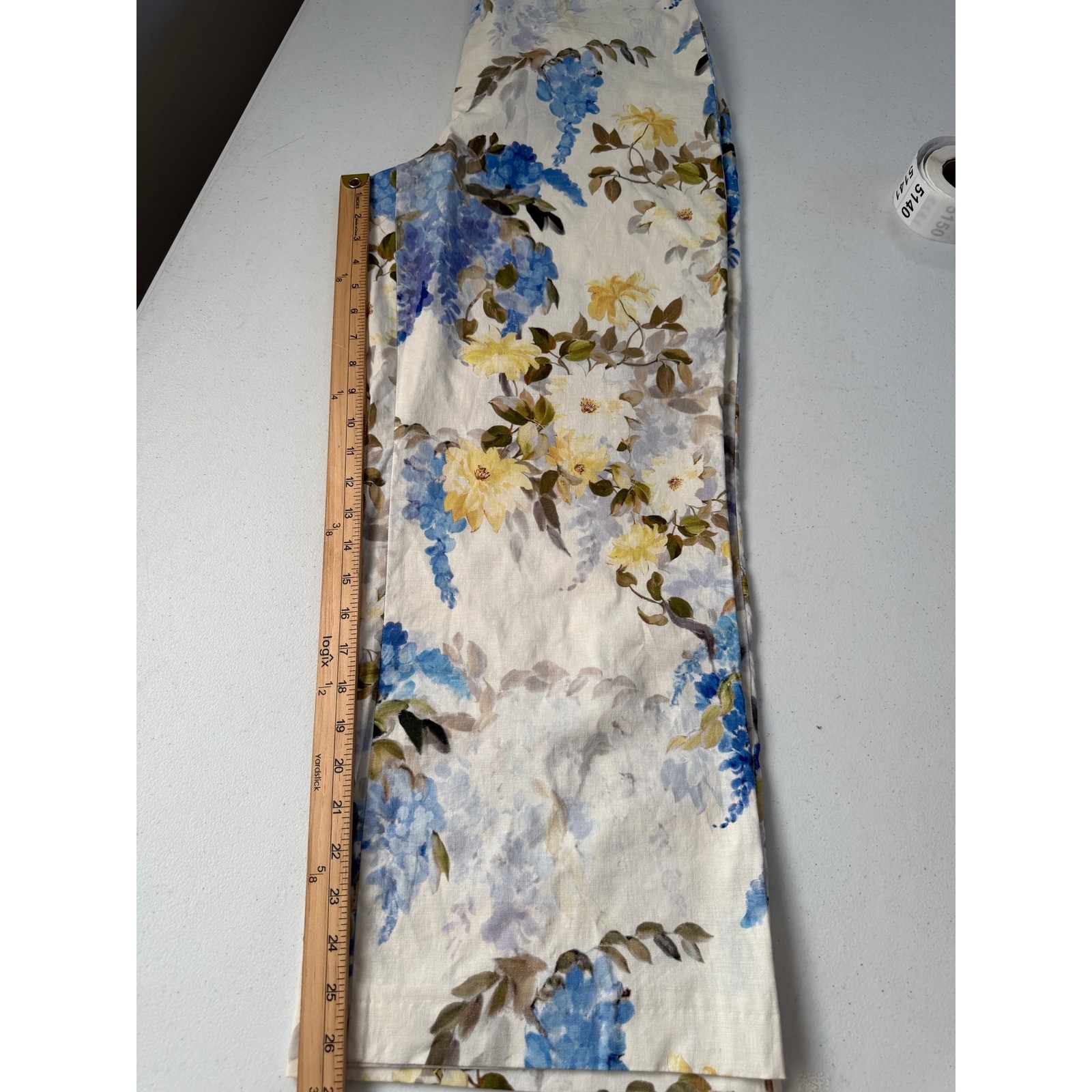 Alex Marie Robyn Floral Wide Leg Pants Blue Yellow White Size 12 NWT 10468PN0323