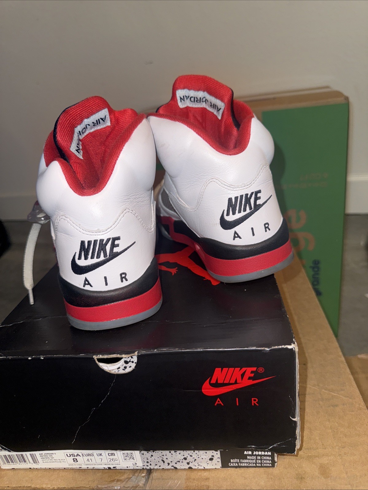 Air Jordan 5 Fire Red Size 8 100% Authentic Ready To Ship With Box ! CHEAP PRICE