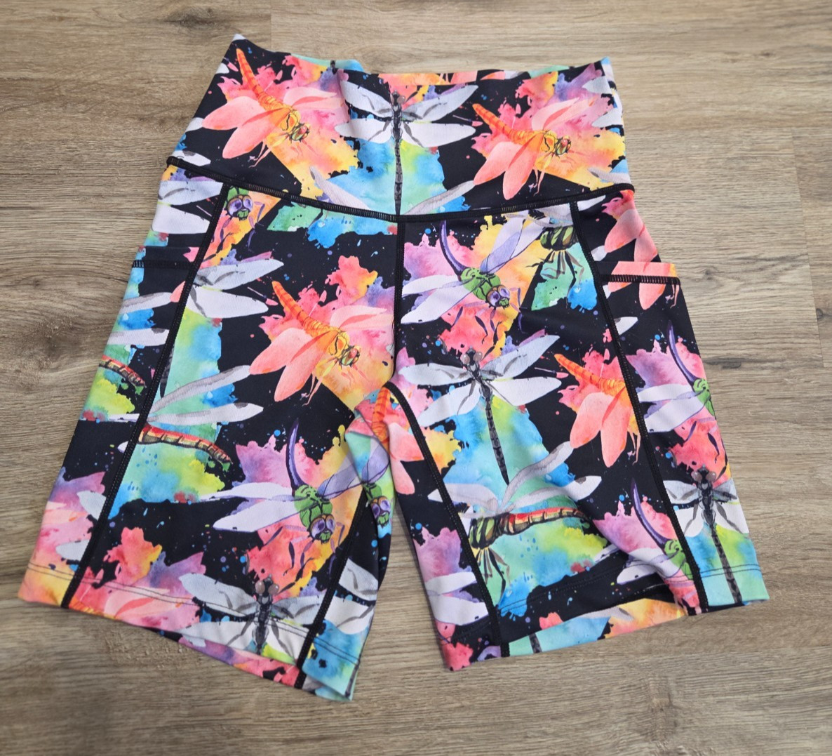 Constantly Varied Gear XS Dragonfly Squats Biker Gym Shorts High Rise Pocket CVG