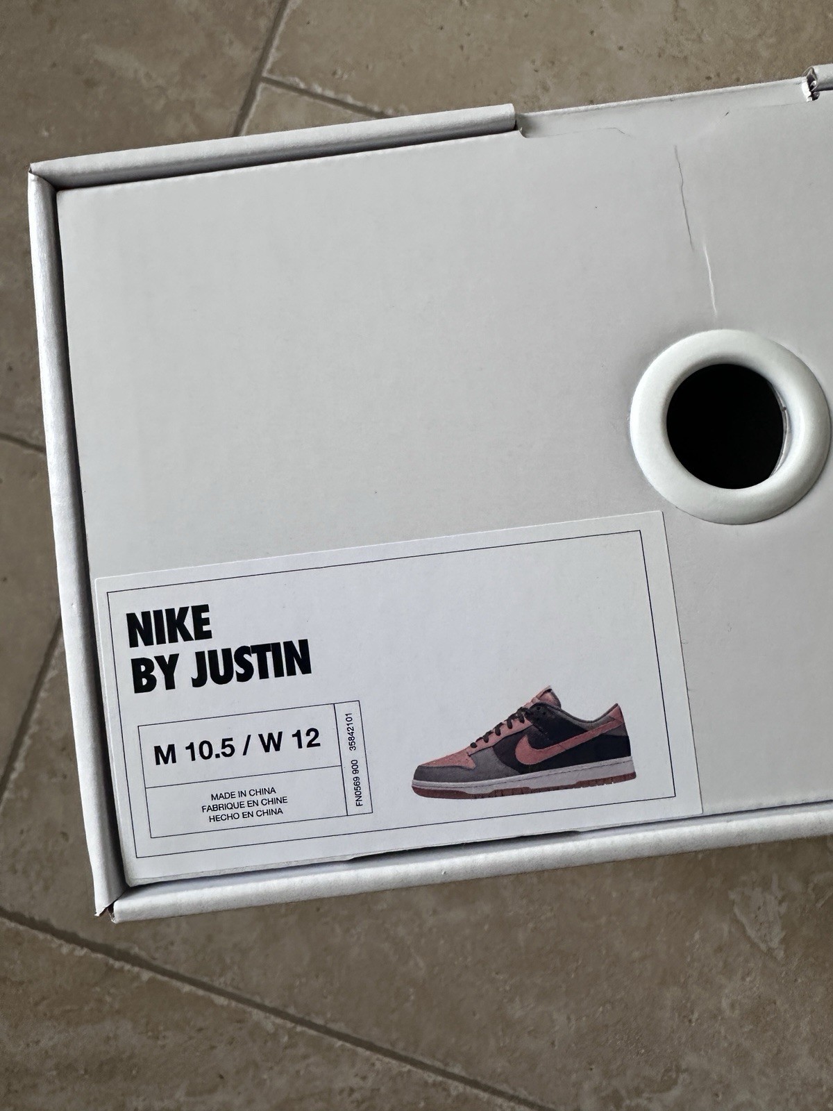 Nike Dunk by you ID 10.5 Black Grey Coral Brand new With Box