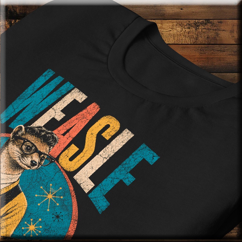 Weasle – 90s Retro-Vintage – Animal Parody Music Band Tee