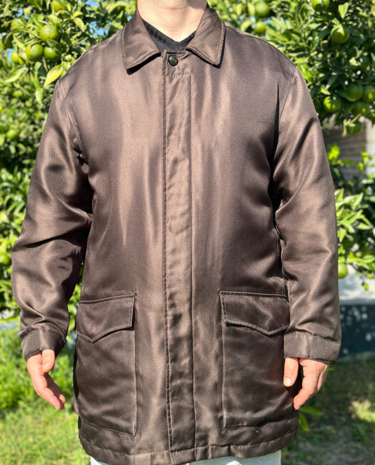 Ermenegildo Zegna Microtene 10.000 Jacket Coat Inside Fur Liner Rare Size M