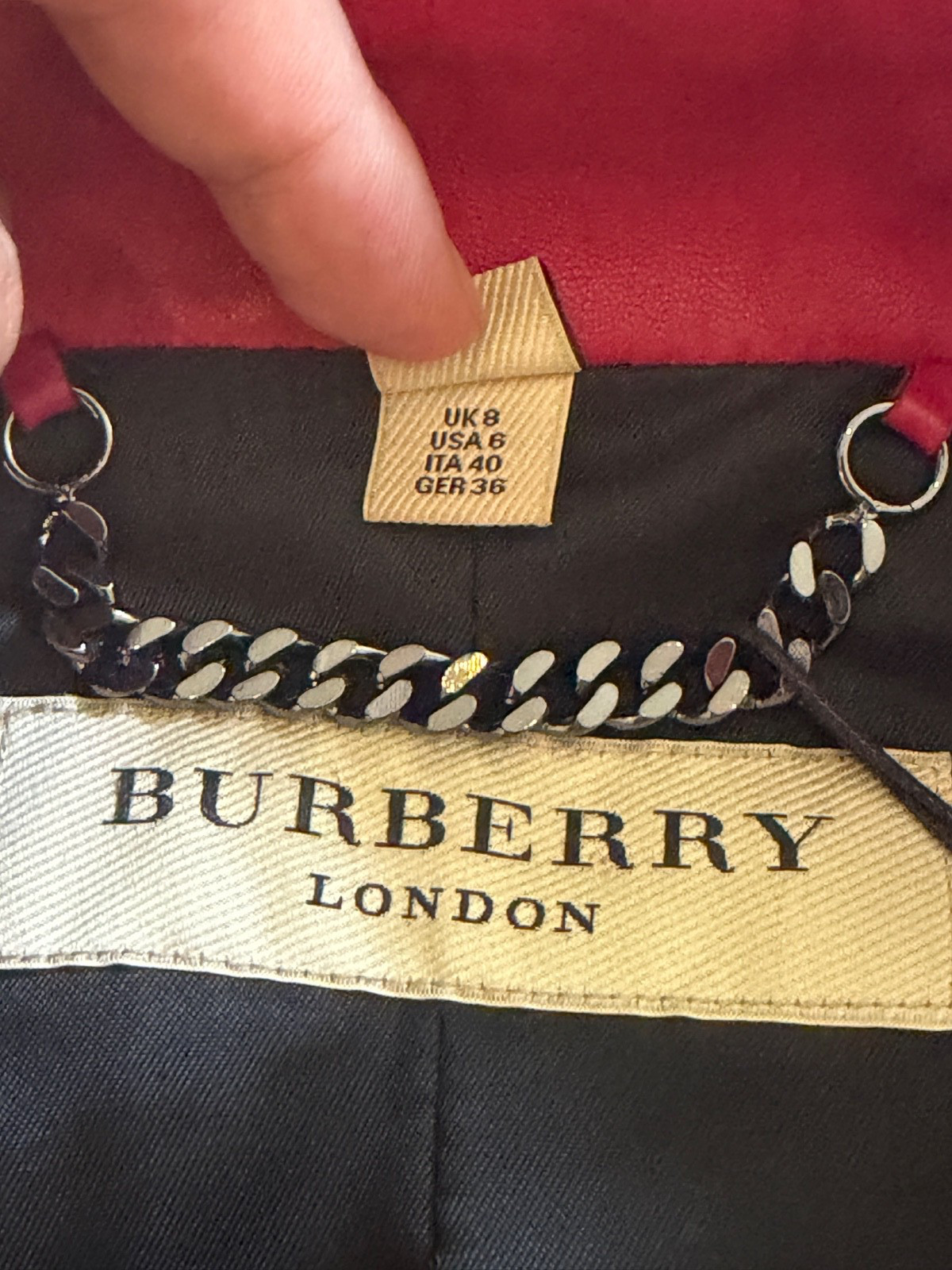 Burberry London Leather Biker Jacket