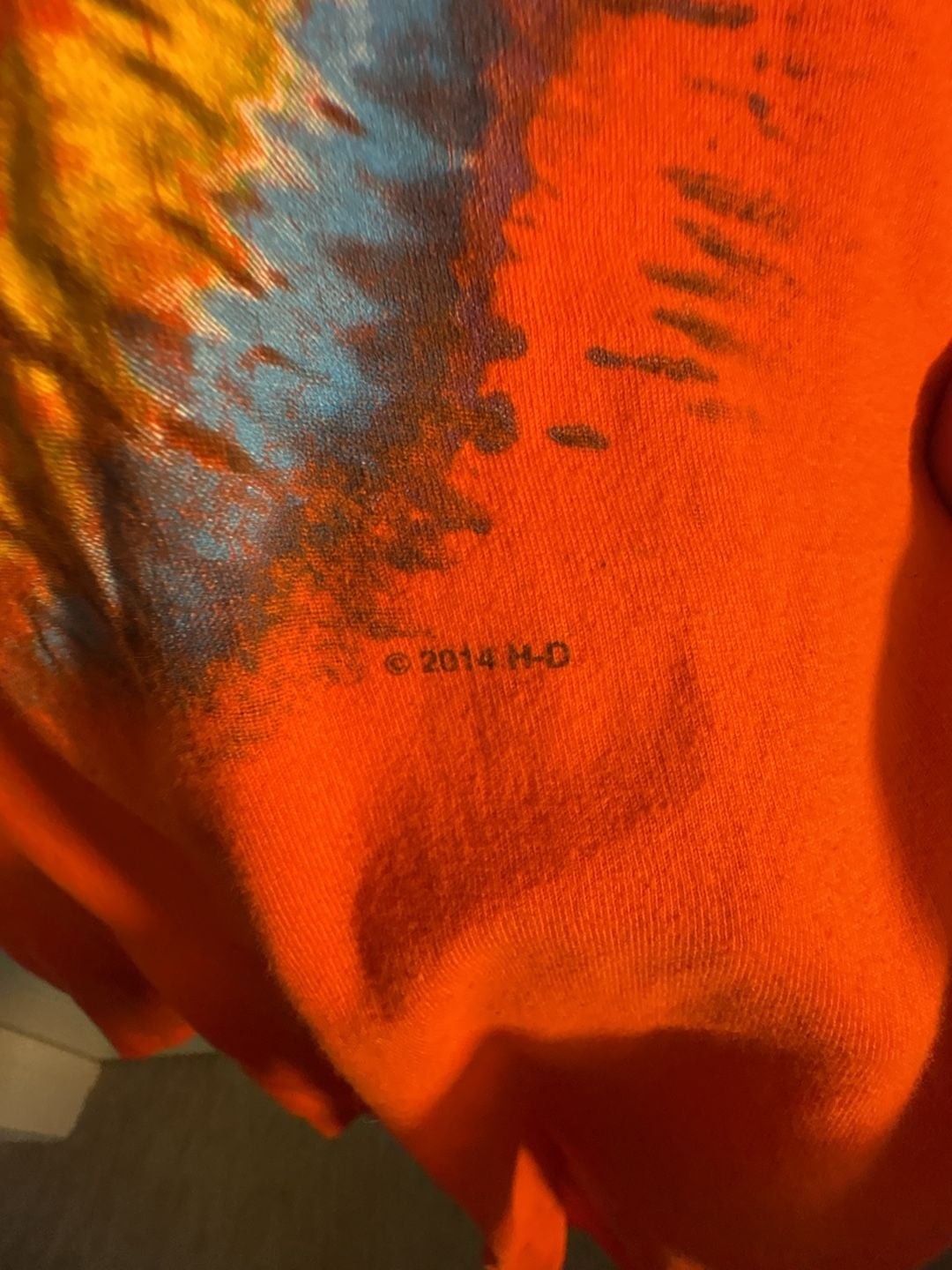 2014 Harley-Davidson Riverside California Orange T-Shirt 2XL