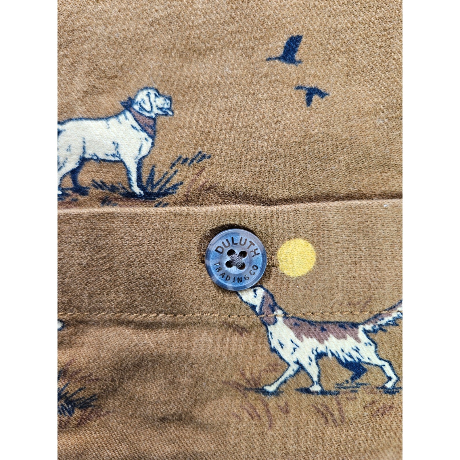 Duluth Trading NWT Free Swingin Flannel Mens XL Relaxed Fit All Over Dog Print
