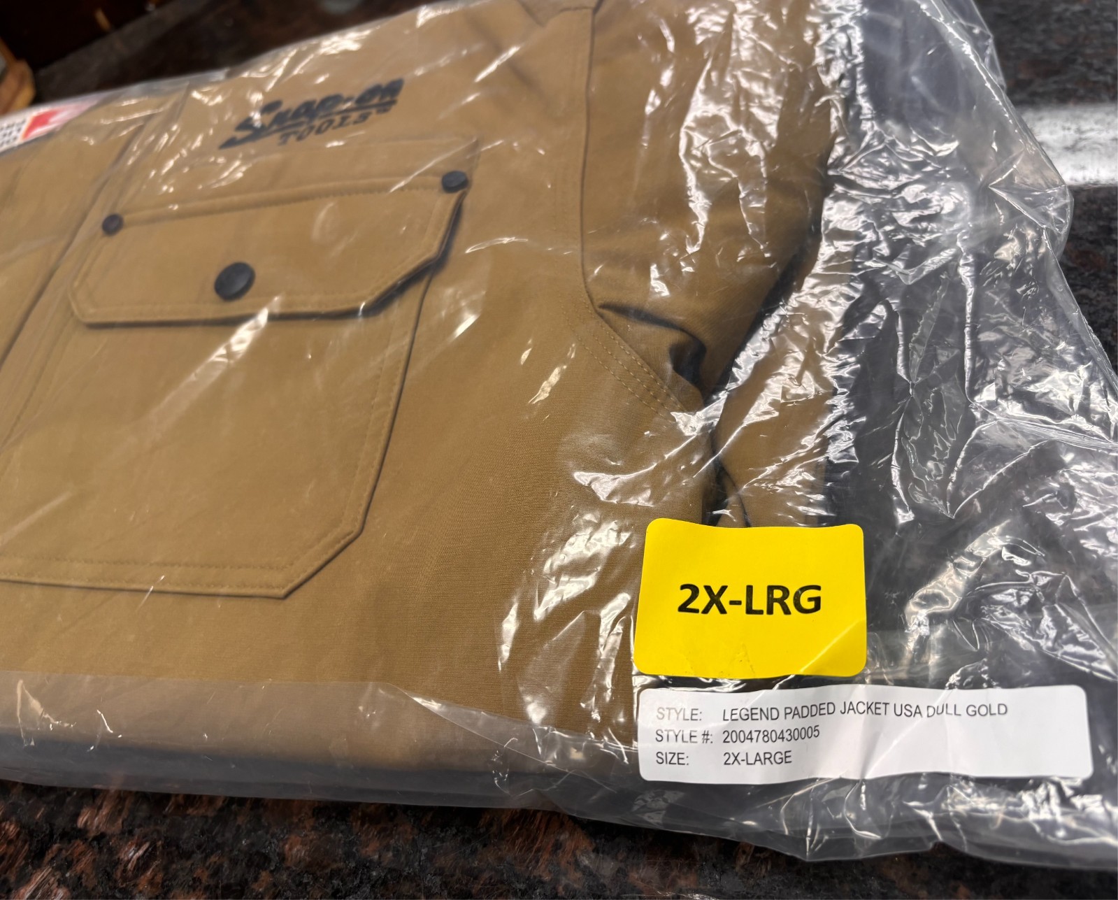 NEW! 2025 SNAP ON TOOLS RA JACKET LEGEND 105 ANNIVERSARY GOLD! Multiple Sizes!